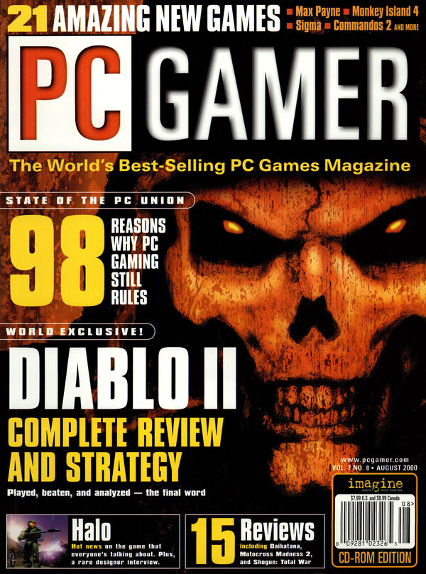 PC Gamer Issue 075 (August 2000) cover